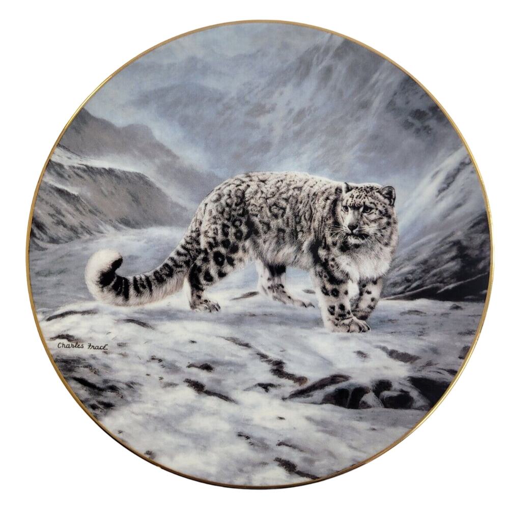 W.S. George Fleeting Encounter Magnificent Cats Plate 8.5"‎ w/ COA & Box #11513E